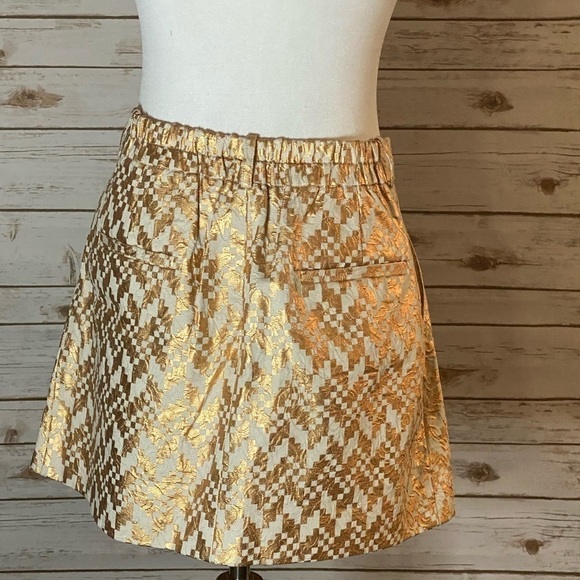 RACHEL Rachel Roy copper metallic pleated skirt - Picture 3 of 5